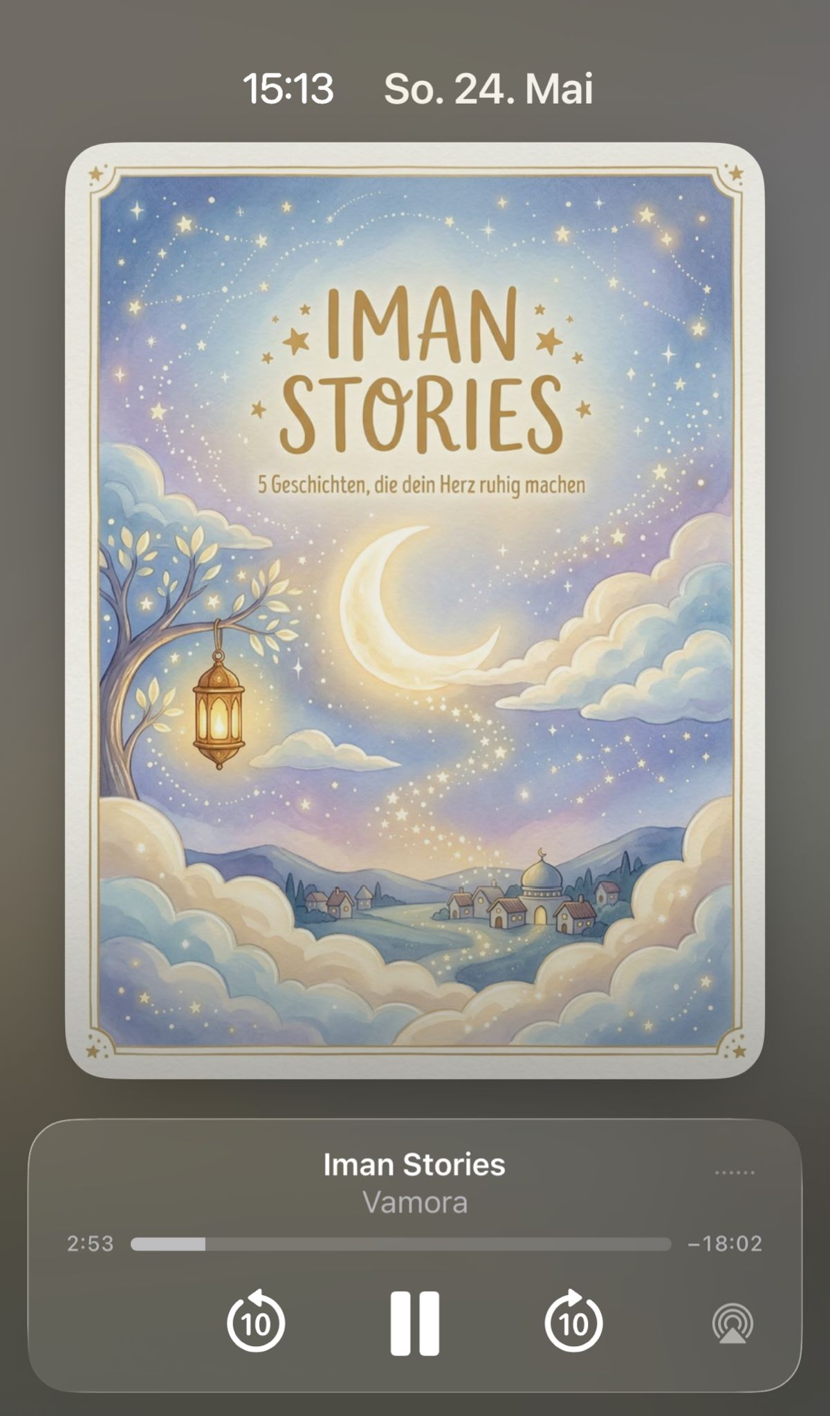 Iman Stories Hörgeschichte im iPhone-Audioplayer