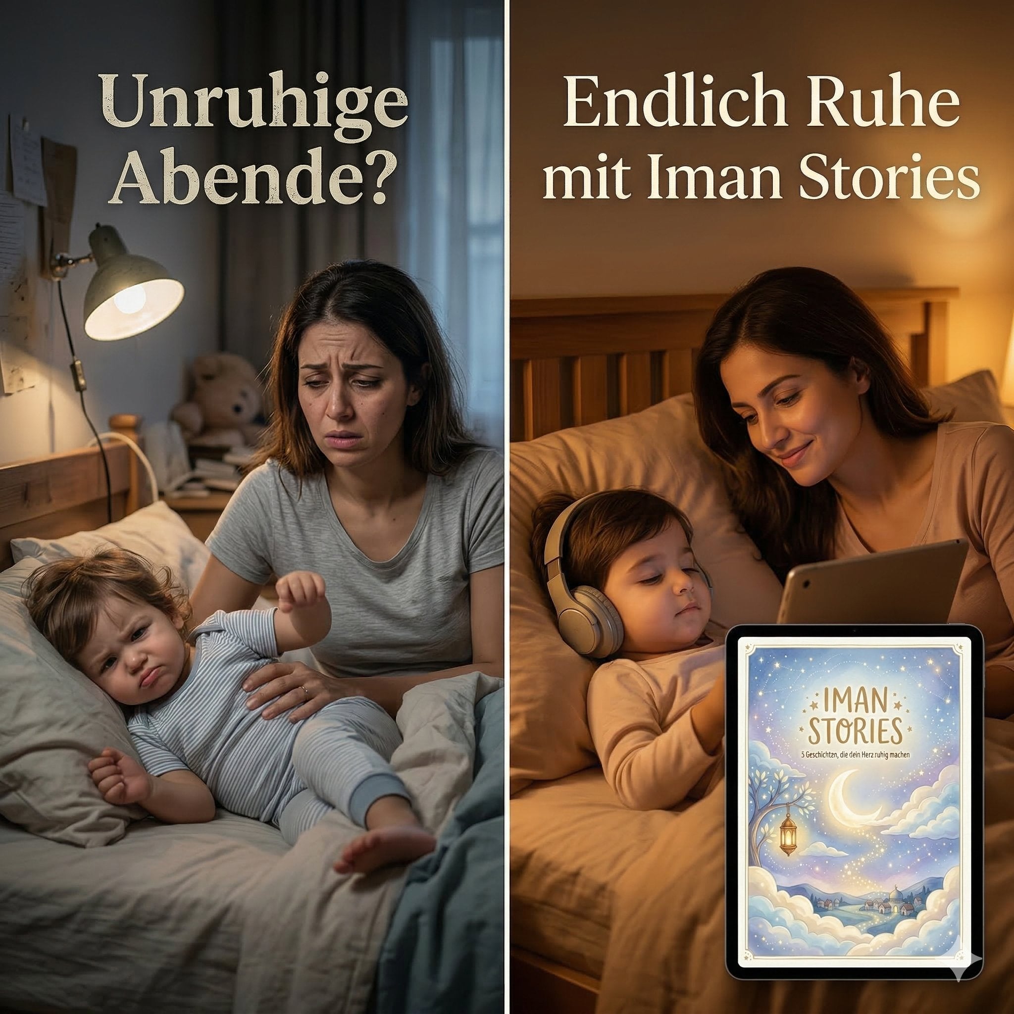 Vorher und nachher mit Iman Stories