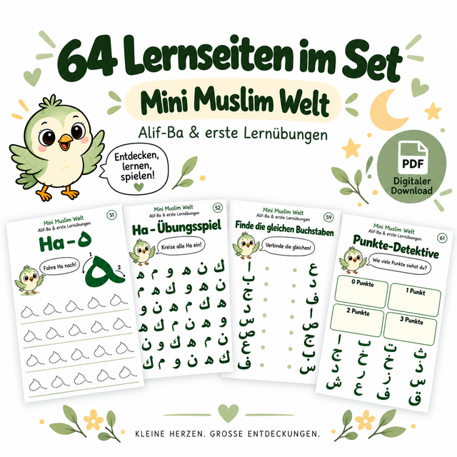 Mini Muslim Welt - Alif-Ba und Lernübungen