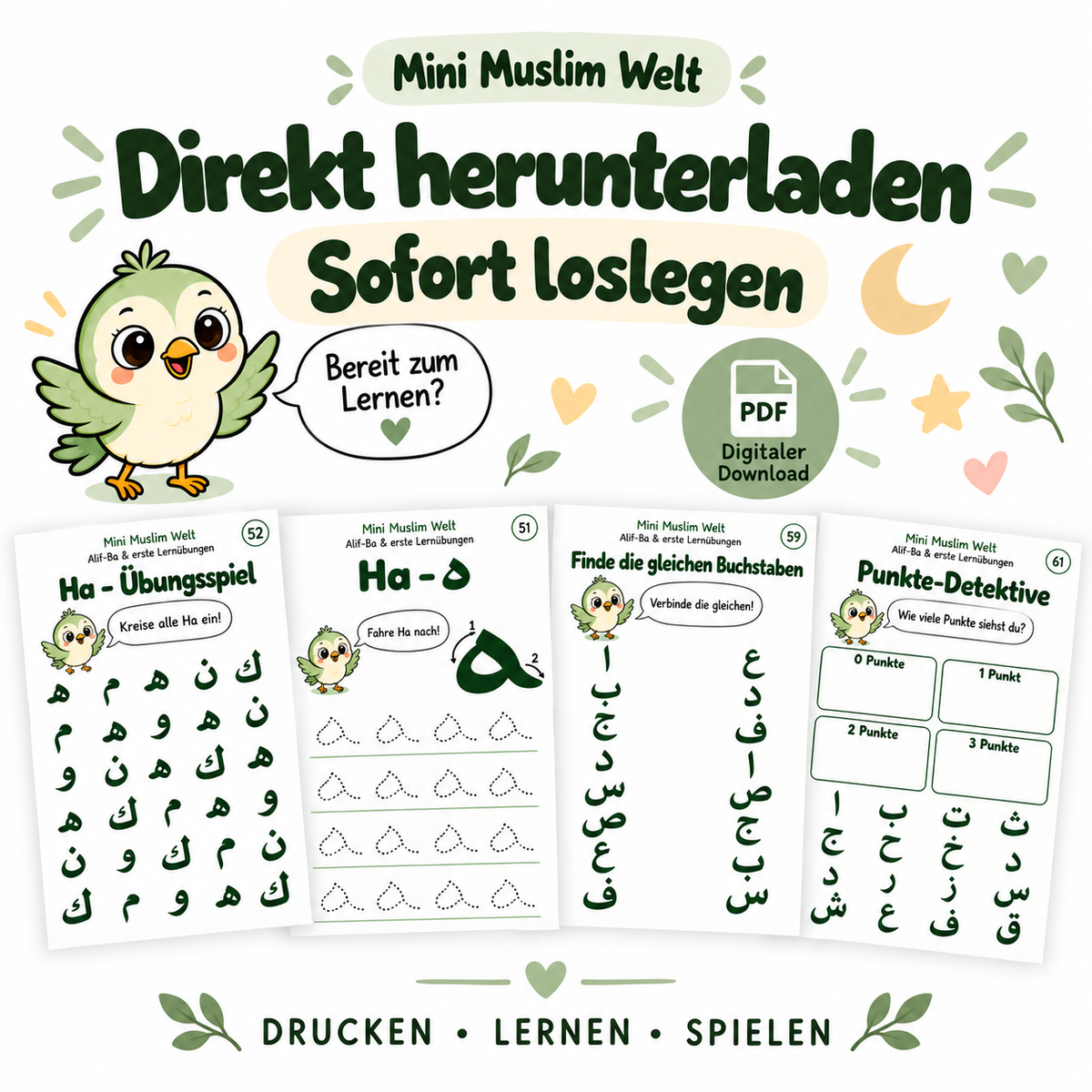 Mini Muslim Welt - Alif-Ba und Lernübungen