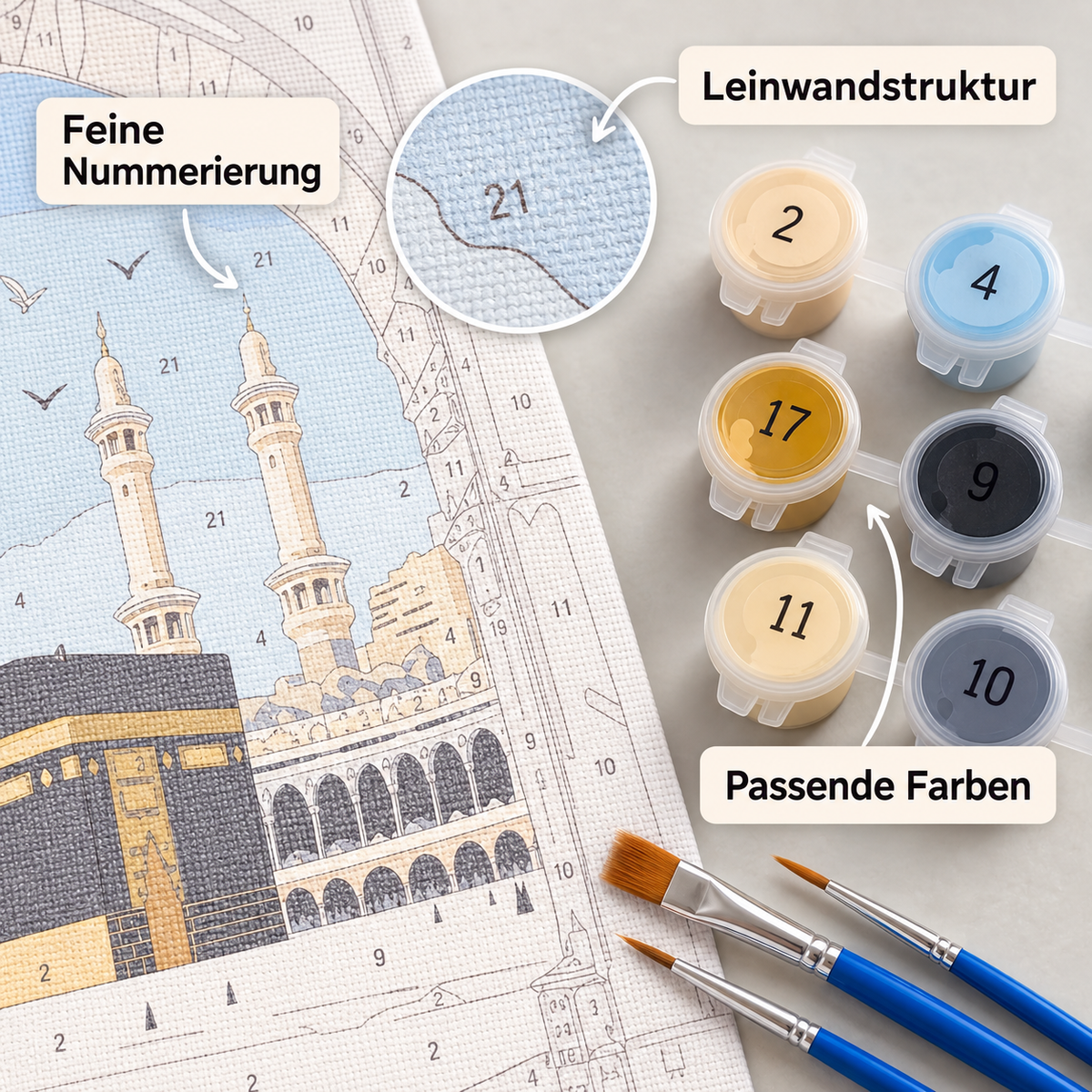 Malen nach Zahlen - Islamische Motive