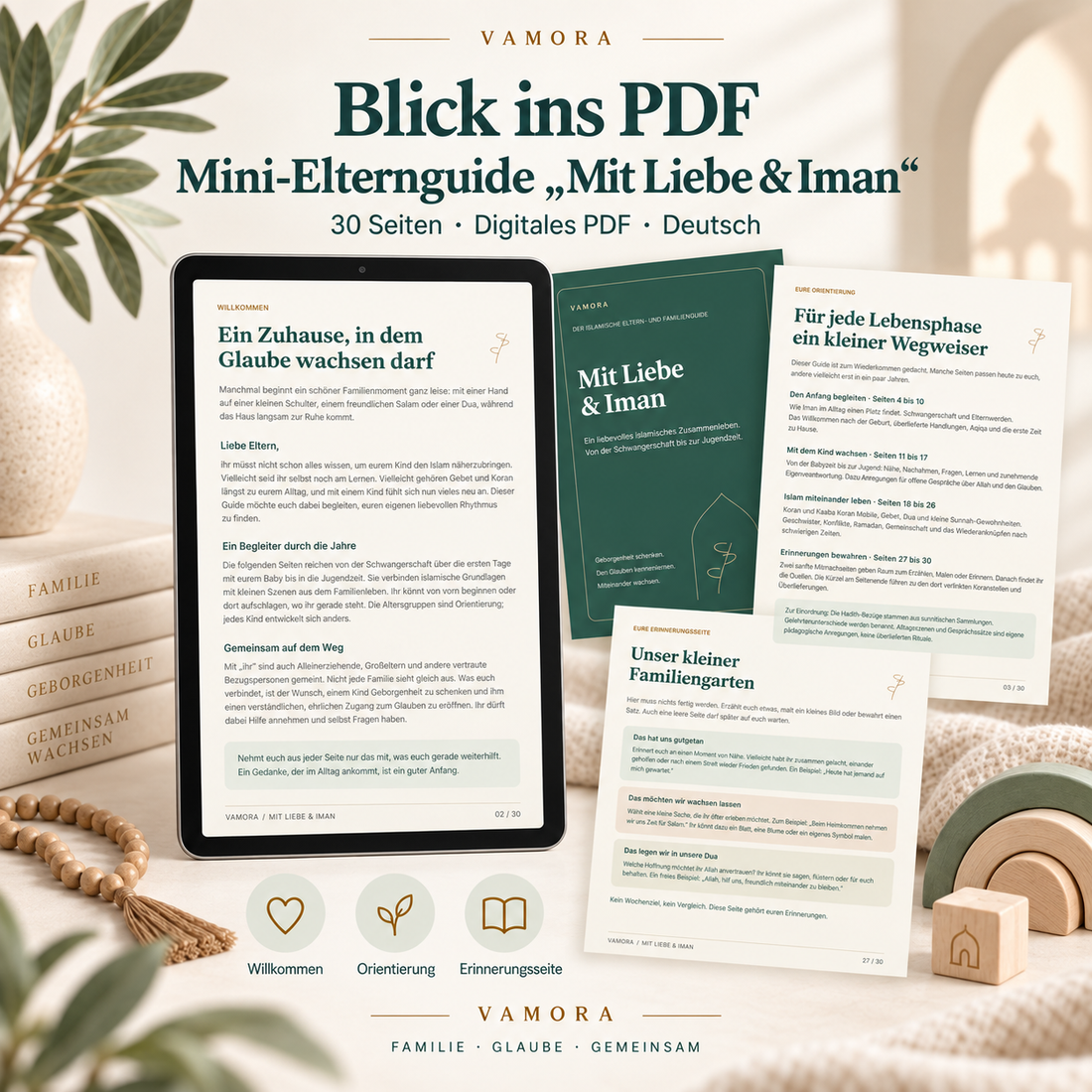 Einblick in den digitalen Elternguide Mit Liebe und Iman