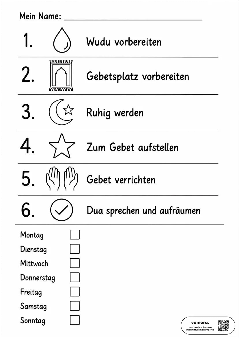 Gebetsroutine für Kinder